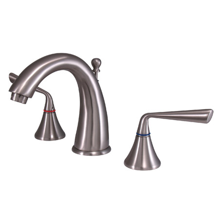 SILVER SAGE KS2978ZL 8-Inch Widespread Bathroom Faucet with Brass Pop-Up KS2978ZL
